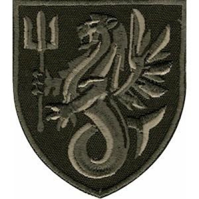 Шеврон 37 ОБрМП  оливковий ст. зр.