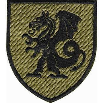 Шеврон 21 ОМБр (дракон) оливковий