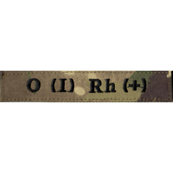 Нашивка група крові на липучці мультикам 1+