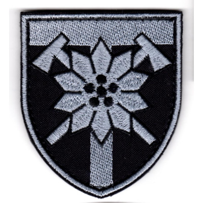 Шеврон 128 ОГШБр чорний