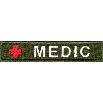 Нашивка нагрудна (планка) "Medic" (Медик) оливкова