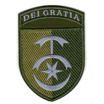 Шеврон 30 ОМБр "DEI GRATIA" оливковий