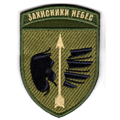 Шеврон 160 ЗРБр Захисники небес хакі