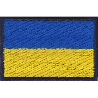 Прапорець повітряних сил (ПС) України 3*4,5см