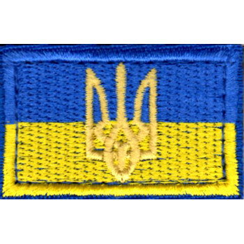 Прапор України з гербом 5*3см кольоровий