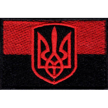 Прапор України 7.5*5см чорний