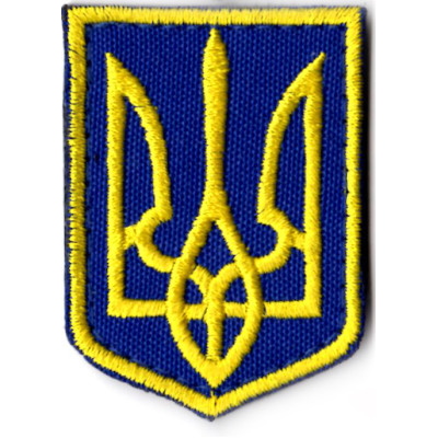 Герб України (Тризуб) великий 6*8см кольоровий